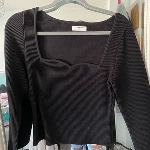 aritzia babaton sculpt knit long sleeve
